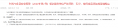 餐饮商户注意了！这个地方严禁采购、贮